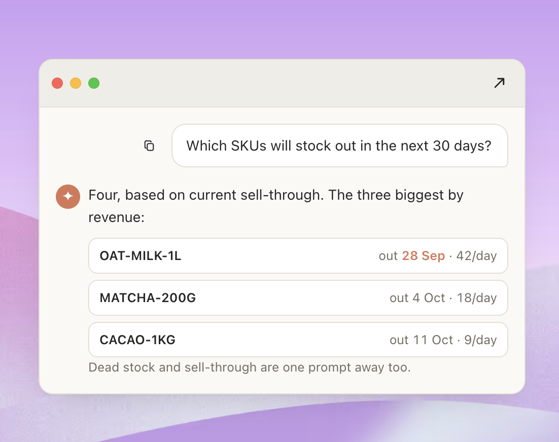 Prediko's Inventory Management MCP for eCommerce screenshot 2