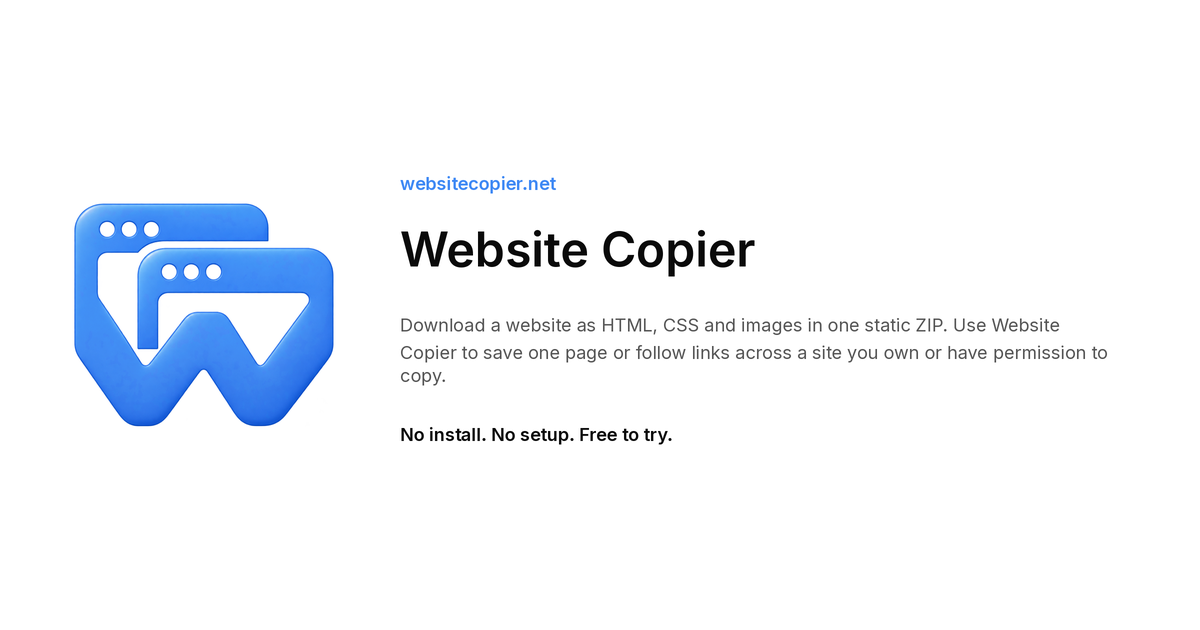 WebsiteCopier screenshot 1