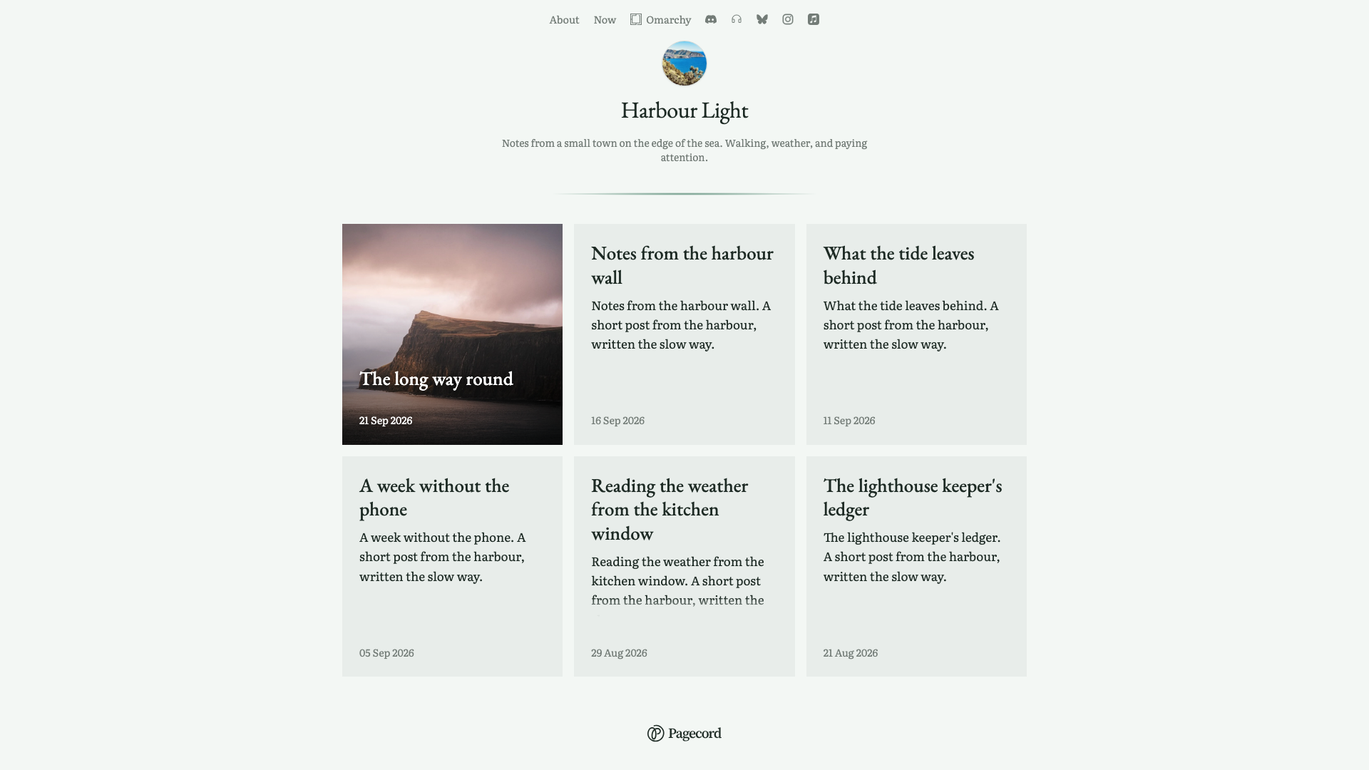 Pagecord: Make yourself a home on the web screenshot 3