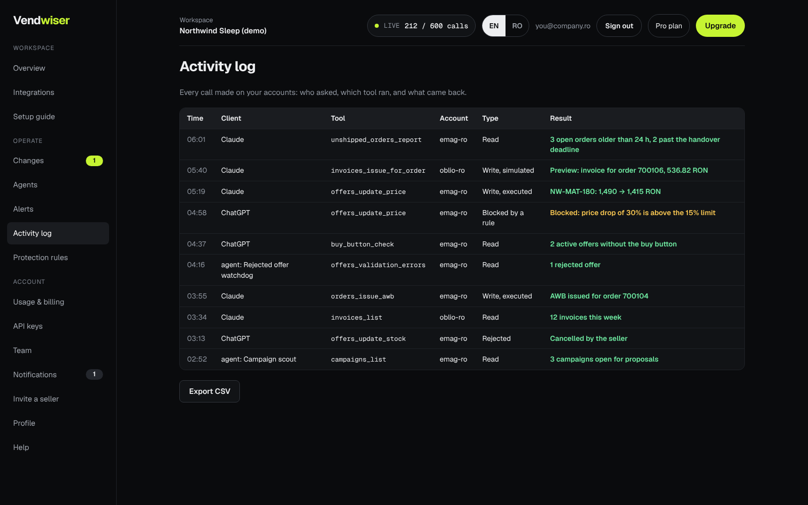 Vendwiser screenshot 2