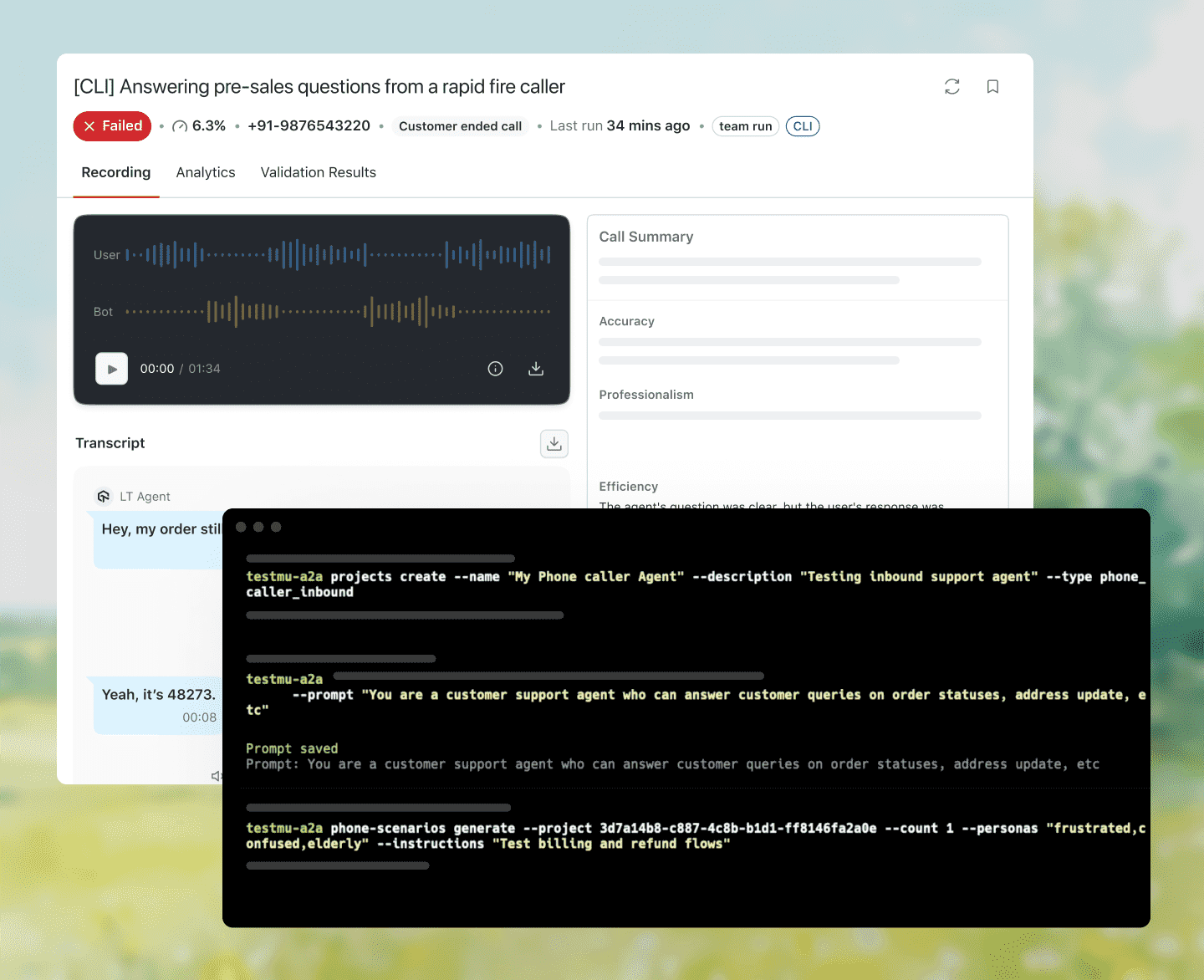 AI Agent Testing by TestMu AI screenshot 1
